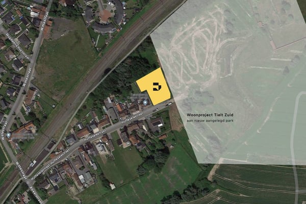Nieuwbouwwoningen aan gloednieuw park in Tielt