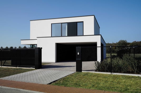 Nieuwbouw in een strak moderne bouwstijl