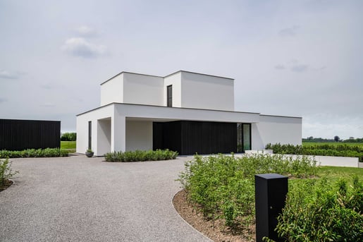 Strak moderne villa in het landelijke Gavere