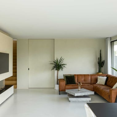 Strak-moderne villa met speelse volumes