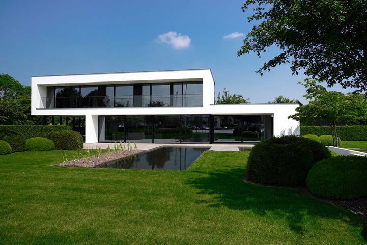 Strak moderne Dumobil kijkwoning in Tielt
