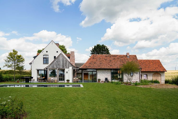 Landelijke villa met moderne fraîcheur